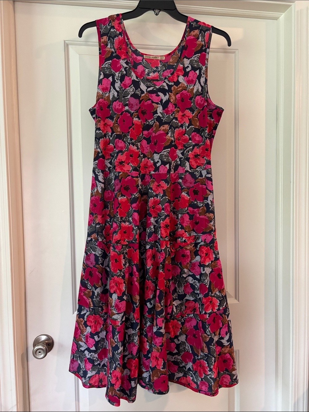 Dress Addict Floral Fit & Flare Dress - Pink Floral